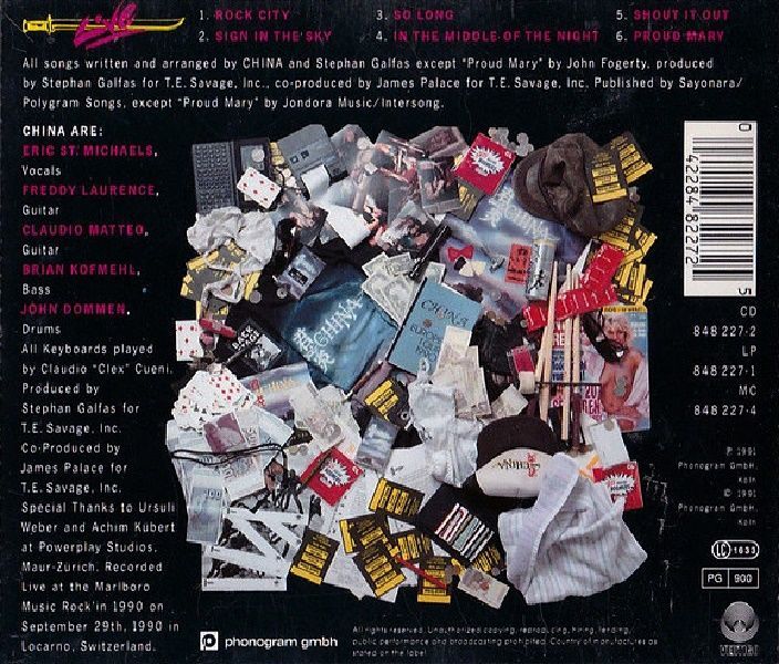 CHINA - LIVE (CD) (1991)