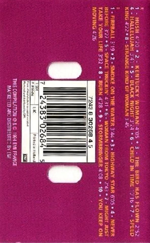 DEEP PURPLE - SMOKE ON THE WATER THE BEST OF (MC)