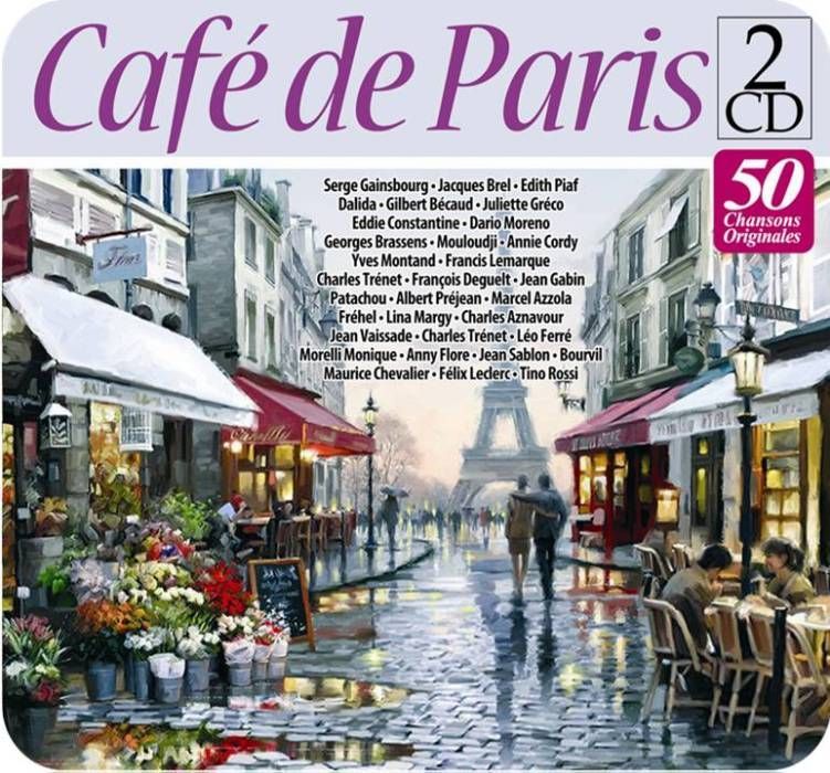 CAFE DE PARIS - 50 CHANSONS ORIGINALES (UNUTULMAYAN FRANSIZ EFSANELERDEN UNUTULMAYAN 50 AŞK ŞARKISI) (2 CD)