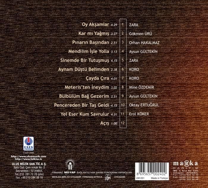 TÜRKÜLERLE TÜRKİYE (TÜRKİYE WITH FOLK SONGS) - 23 ELAZIĞ