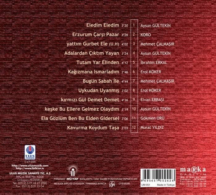 TÜRKÜLERLE TÜRKİYE (TÜRKİYE WITH FOLK SONGS) - 25 ERZURUM