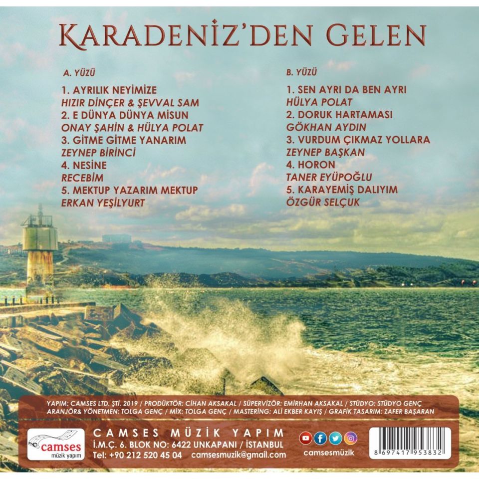 KARADENİZDEN GELEN - ÇEŞİTLİ SANATÇILAR (LP)