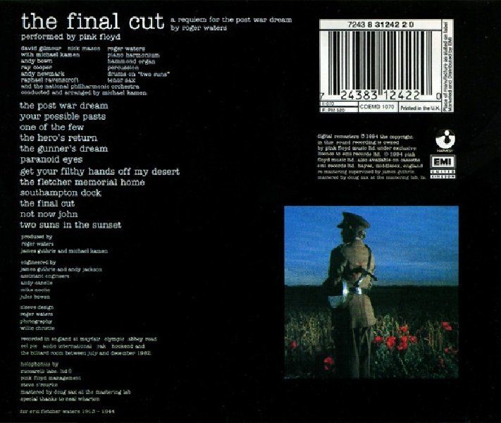PINK FLOYD - THE FINAL CUT (CD)