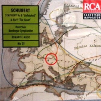 SCHUBERT FRANZ - SYMPHONY NO.8 'UNFINISHED' & NO.9 'THE GREAT' HORT STEIN BAMBERGER SYMPHONIE