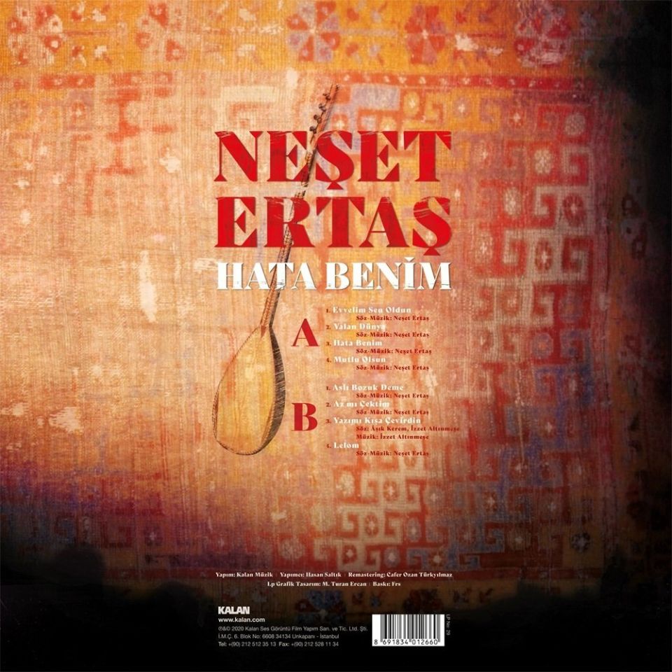NEŞET ERTAŞ - HATA BENİM (LP)