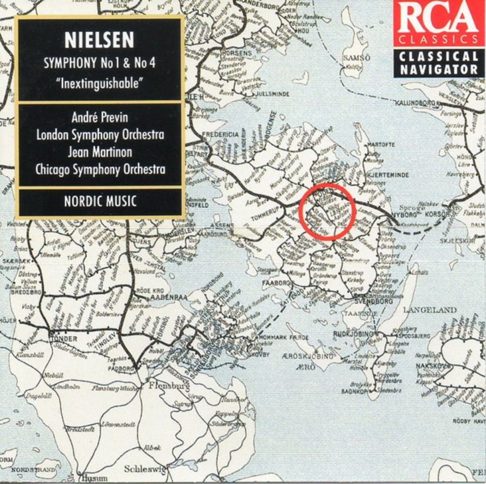 NIELSEN - SYMPHONIES NOS. 1 & 4 PREVIN MARTINON (CD) (1994)