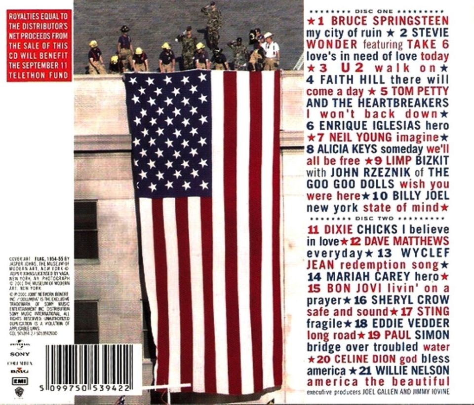 AMERICA A TRIBUTE TO HEROES - VARIOUS (2 CD)