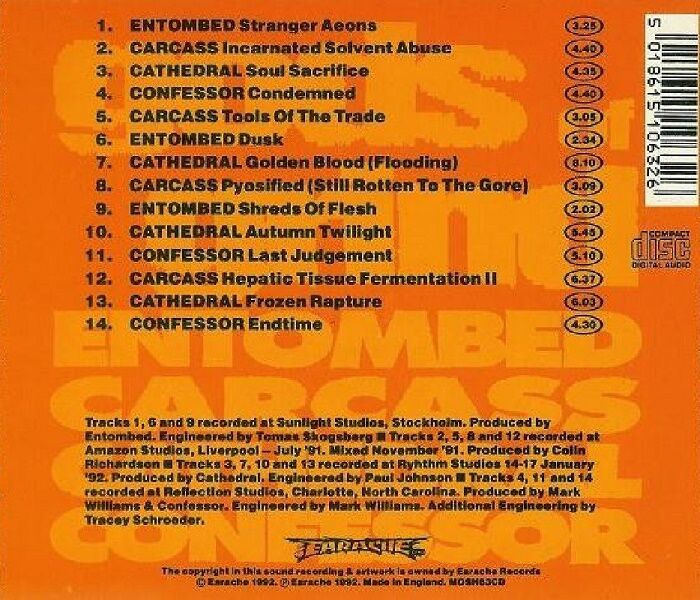 GODS OF  GRIND - ENTOMBED CARCAS CATHEDRAL CONFESSOR (CD) (1992)