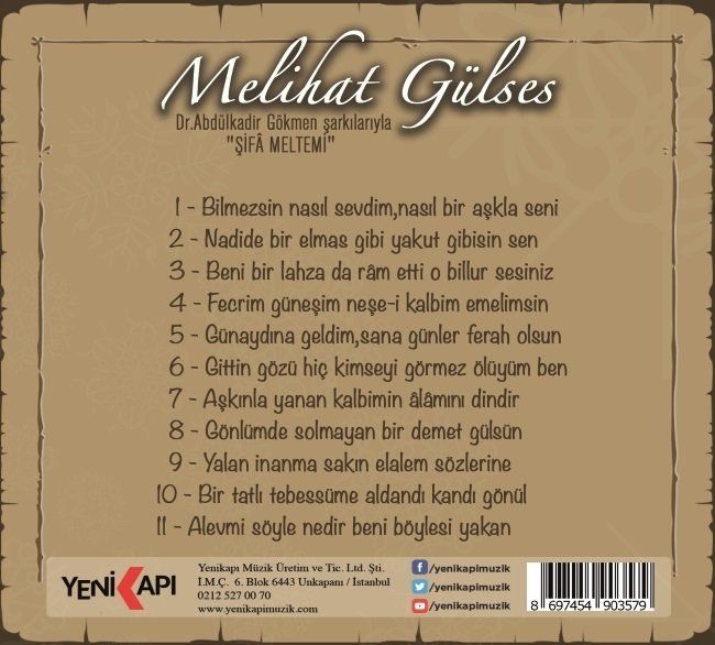 MELİHAT GÜLSES - ŞİFA MELTEMİ (DR. ABDÜLKADİR GÖKMEN ŞARKILARIYLA)