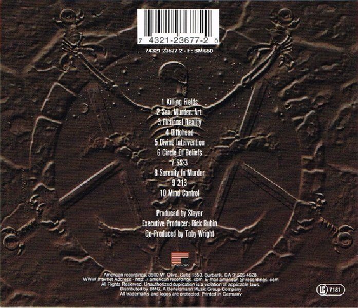 SLAYER - DIVINE INTERVENTION (CD) (1994)