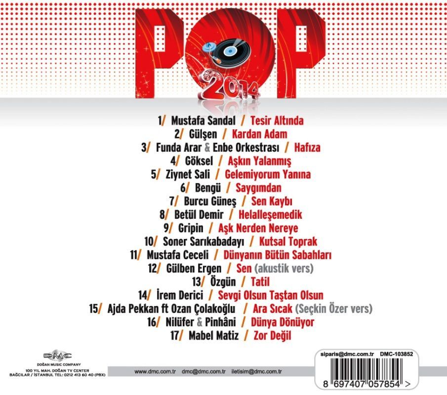 POP 2014 - KARIŞIK TÜRKÇE-VARIOUS TURKISH