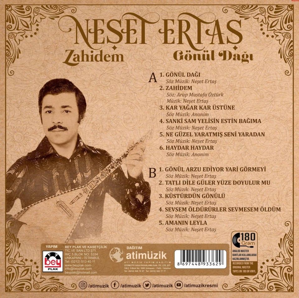 NEŞET ERTAŞ - ZAHİDEM / GÖNÜL DAĞI (LP)