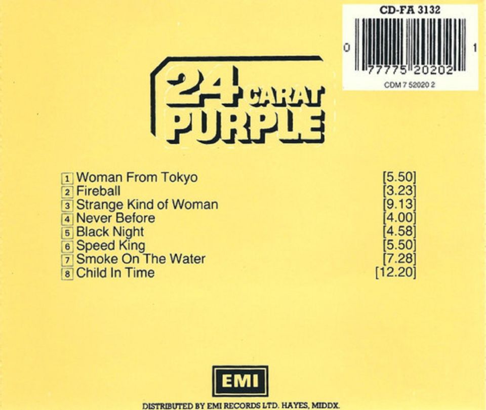 DEEP PURPLE - 24 CARAT PURPLE (CD) (1988)