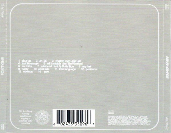 ARIANA GRANDE - POSITIONS (CD)