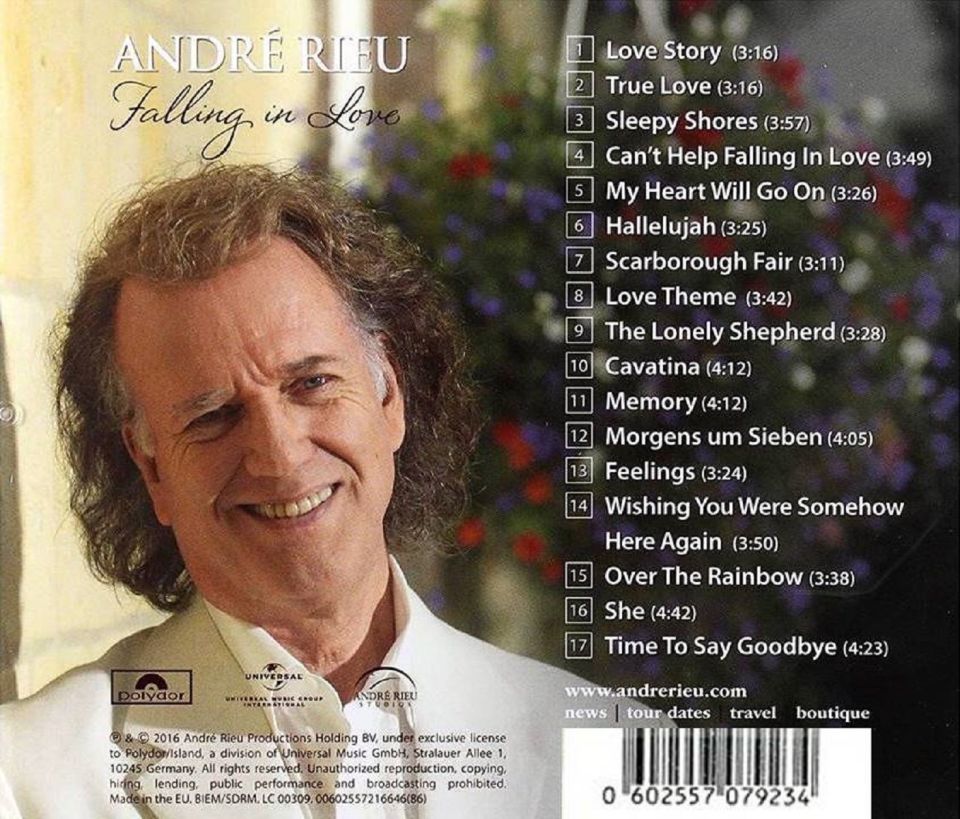 ANDRE RIEU & JOHANN STRAUSS - FALLING IN LOVE (CD)