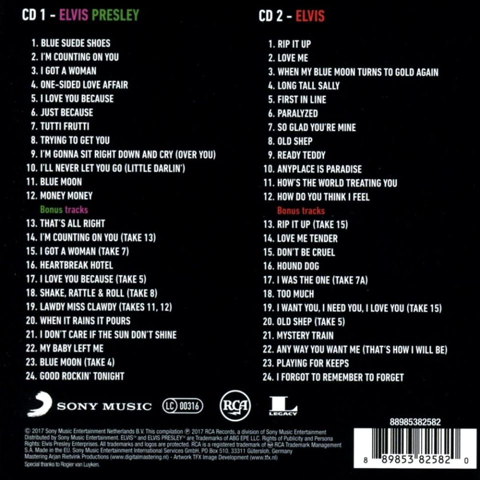 ELVIS PRESLEY - ELVIS PRESLEY / ELVIS (2 CD)