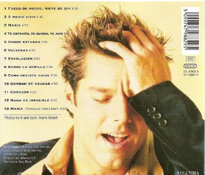 RICKY MARTIN - A MEDIO VIVIR (CD) (1995)