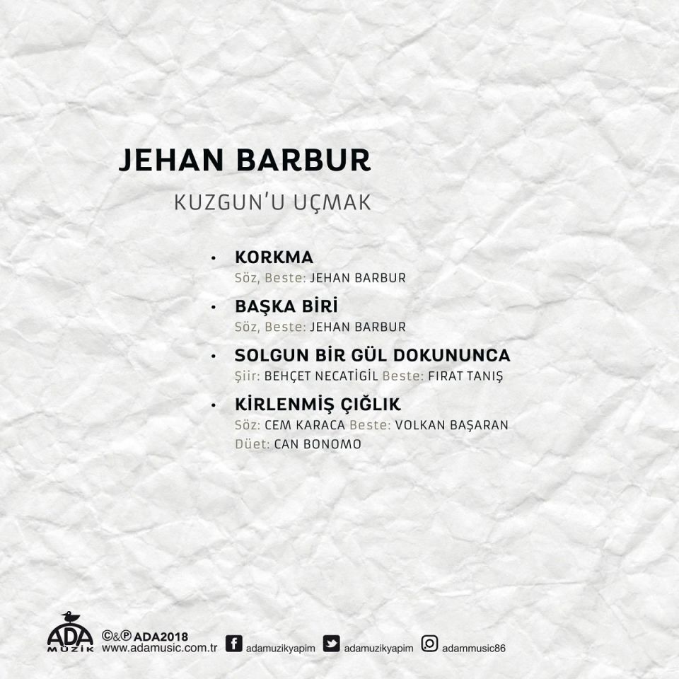 JEHAN BARBUR - KUZGUN'U UÇMAK