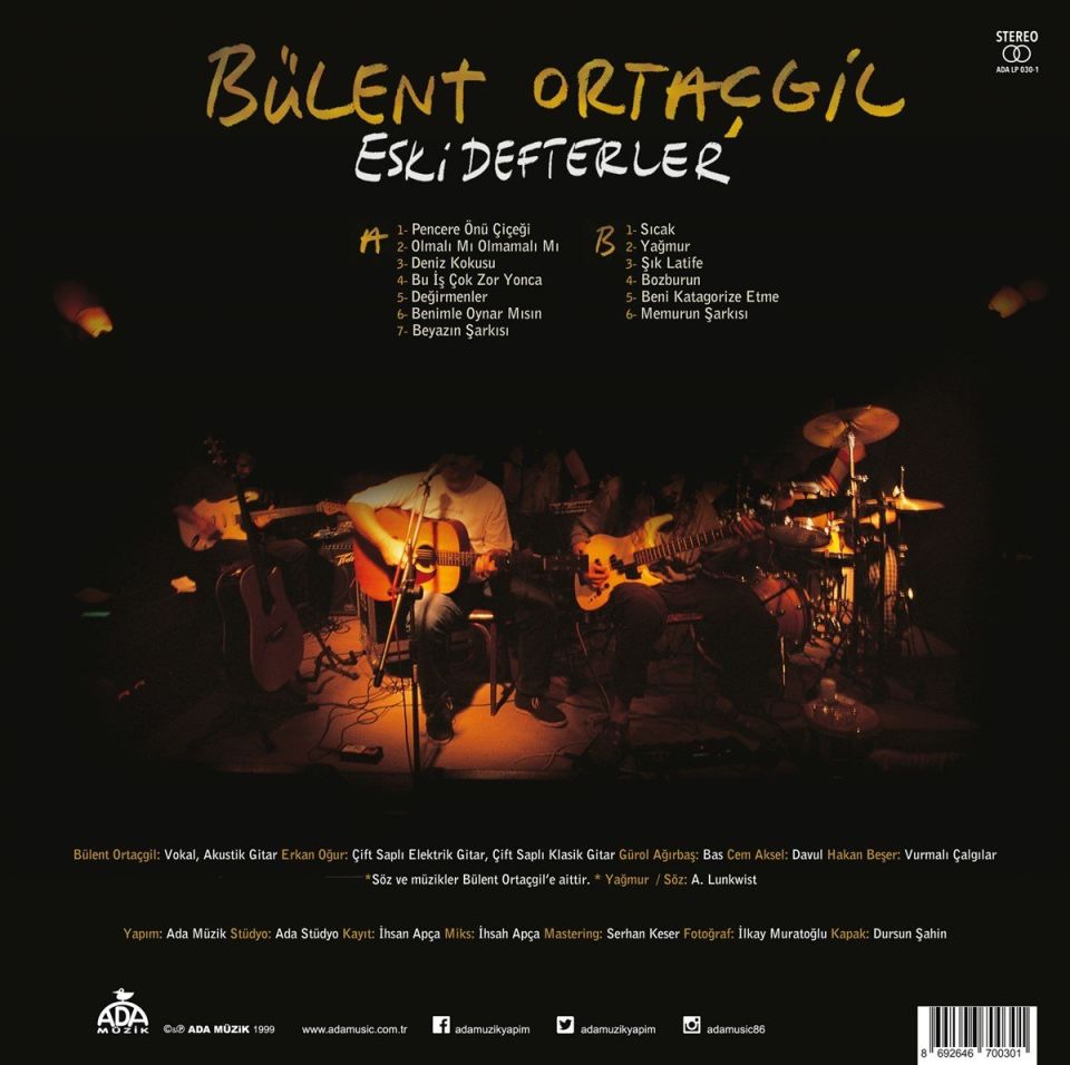 BÜLENT ORTAÇGİL - ESKİ DEFTERLER (LP)