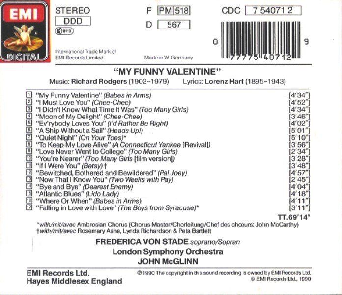 VON STADE & MCGLINN - MY FUNNY VALENTINE