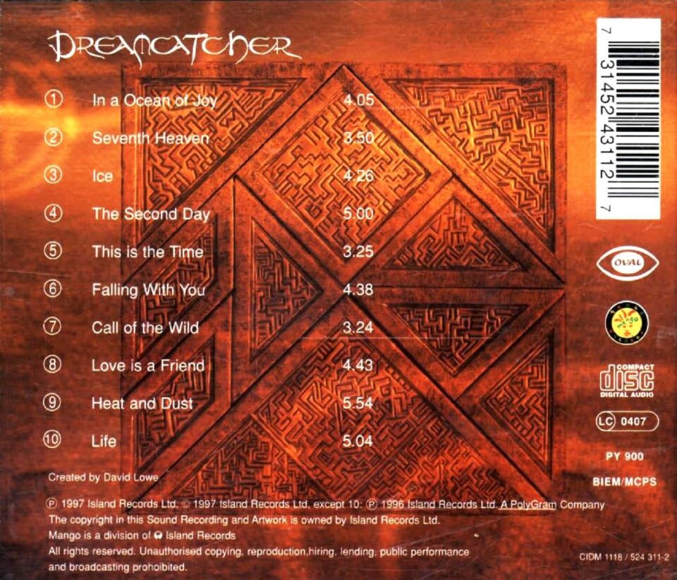 DREAMCATCHER - DREAMCATCHER (CD) (1997)