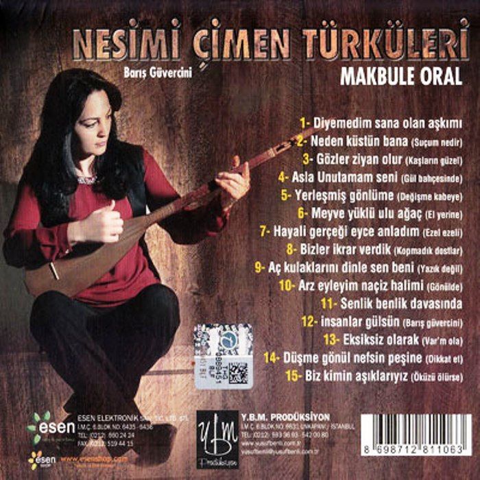 MAKBULE ORAL - NESİMİ ÇİMEN TÜRKÜLERİ-BARIŞ GÜVERCİNİ