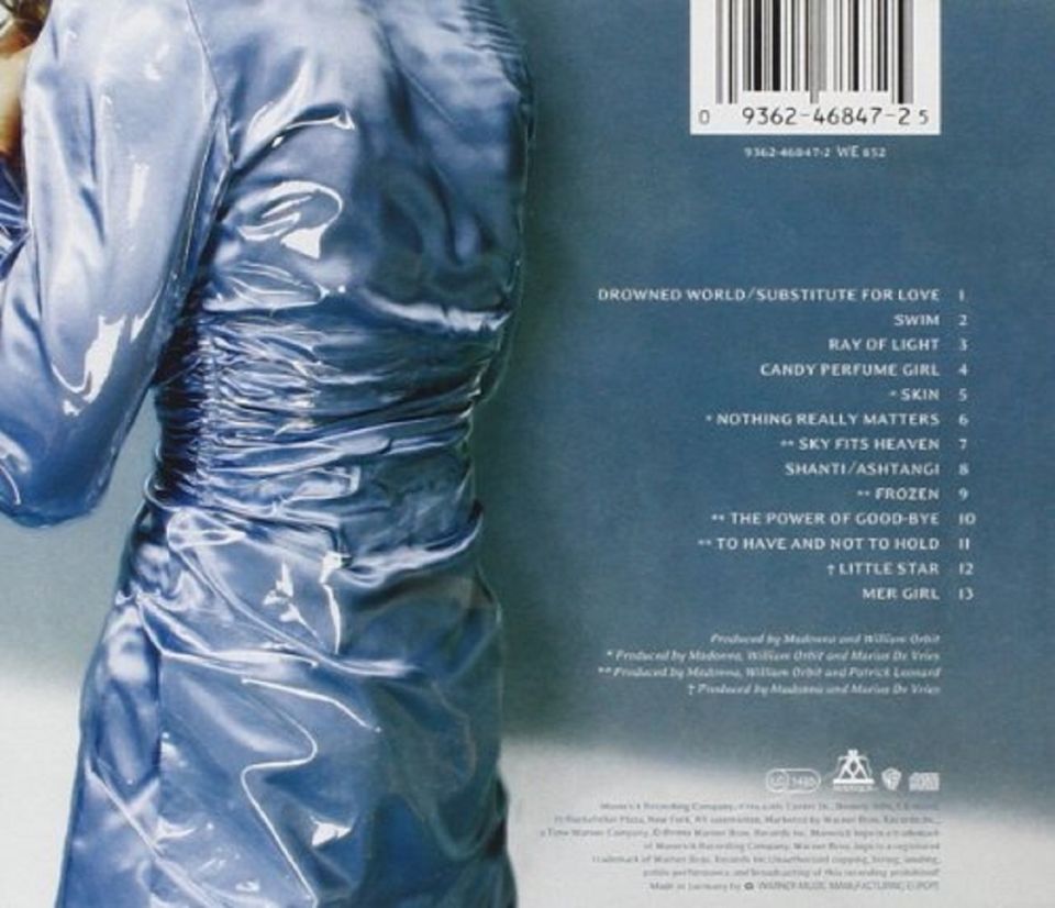 MADONNA - RAY OF LIGHT (CD) (1998)