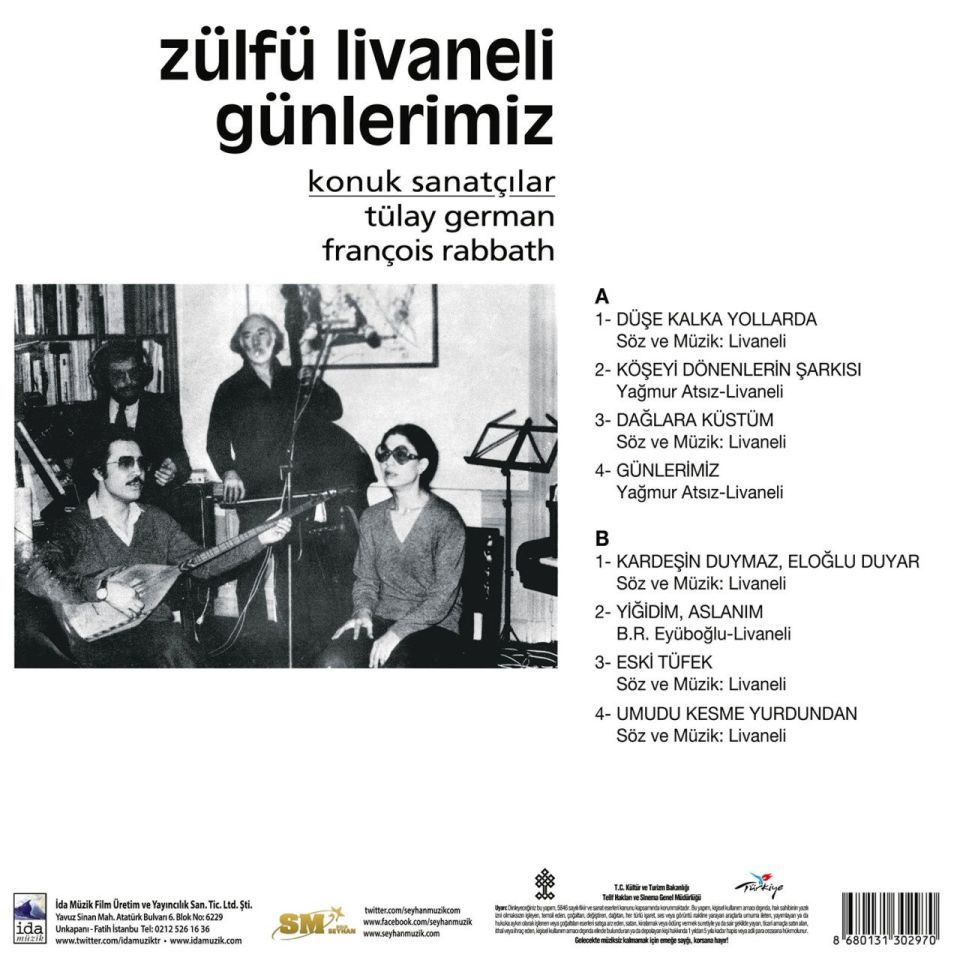 ZÜLFÜ LİVANELİ - GÜNLERİMİZ (LP)