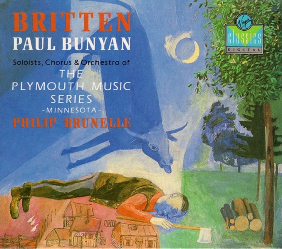 BRITTEN - PAUL BUNYAN SOLOIST CHORUS & ORCHESTRA OF THE PLYMOUTH MUSIC SERIES (2 CD) (1988)