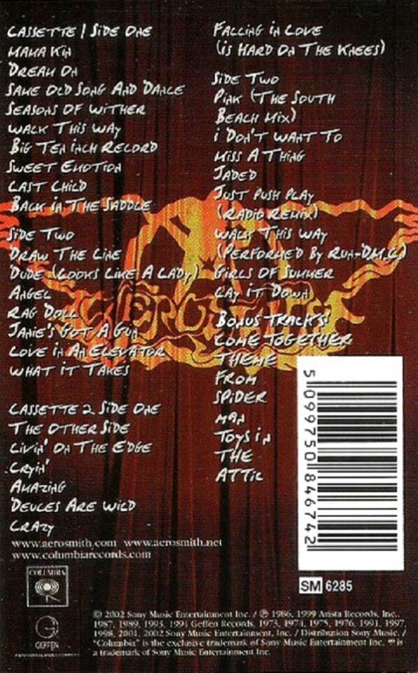 AEROSMITH - O YEAH ULTIMATE AERO SMITH HITS (2 MC) (2002)