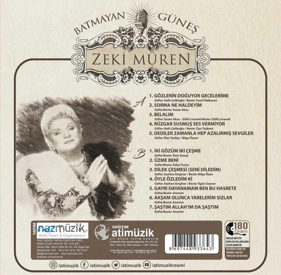 ZEKİ MÜREN - BATMAYAN GÜNEŞ (LP)