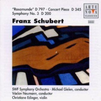 SCHUBERT FRANZ - 'ROSAMUNDE' D797 CONCERT PIECE FOR VIOLIN AND ORCHESTRA SYMPHONY NO.3 VACLAV NEUMANN