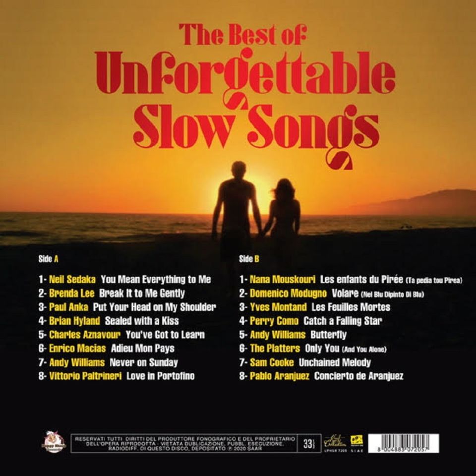 THE BEST OF UNFORGETTABLE SLOW SONGS - VARIOUS (LP)