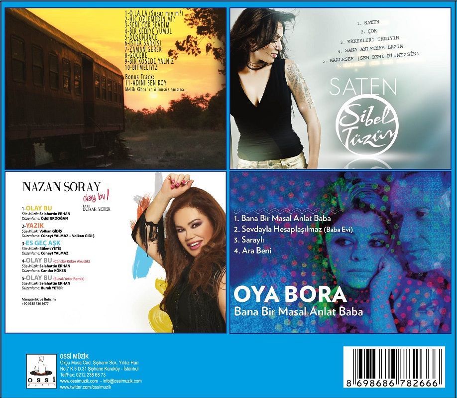 DEMET SAĞIROĞLU - OYA BORA - SİBEL TÜZÜN - NAZAN ŞORAY (4 CD)