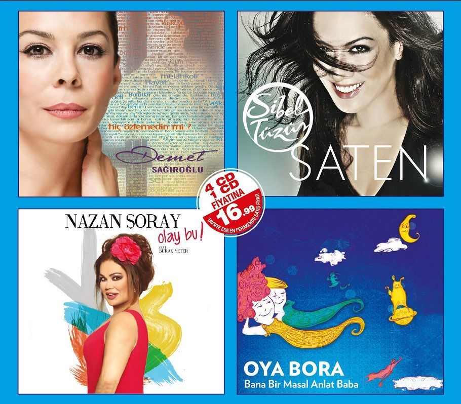 DEMET SAĞIROĞLU - OYA BORA - SİBEL TÜZÜN - NAZAN ŞORAY (4 CD)