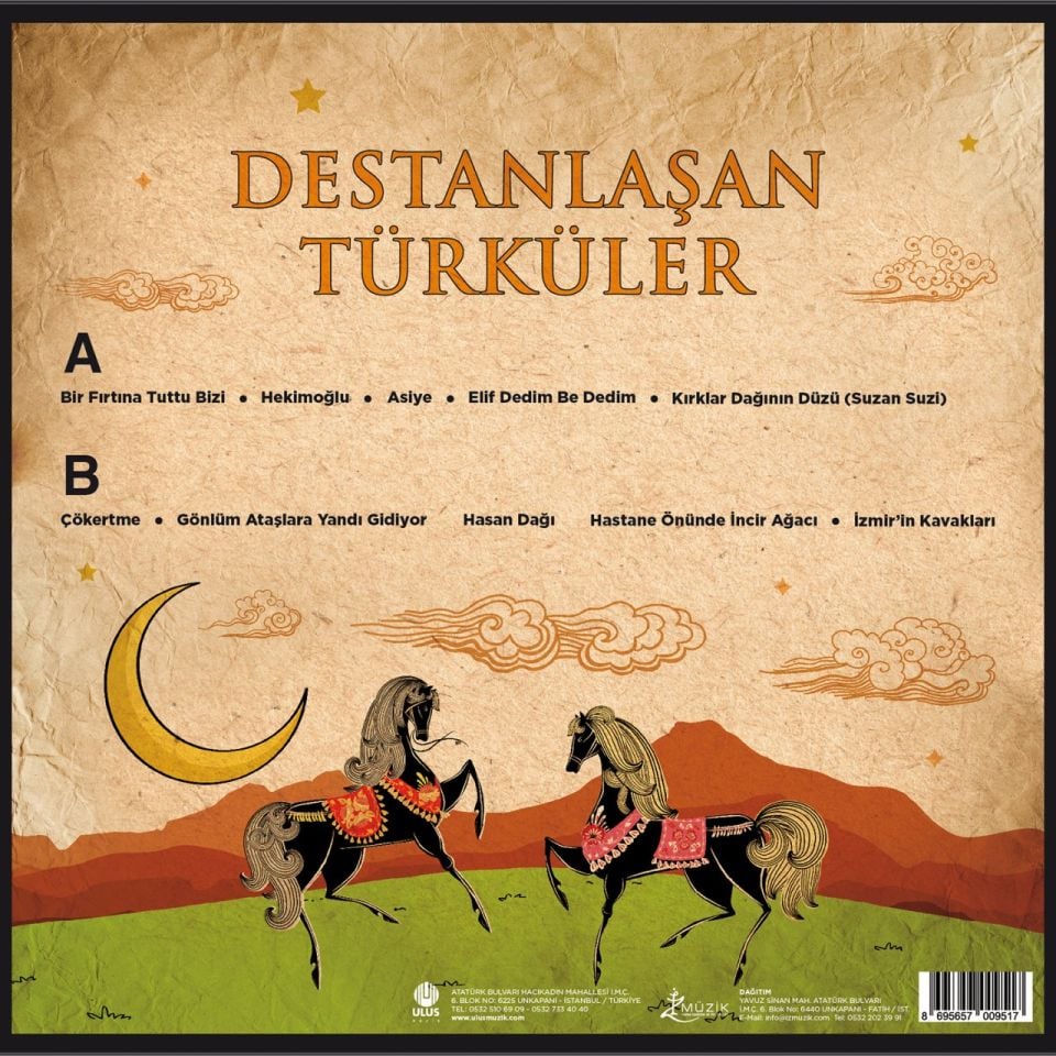 DESTANLAŞAN TÜRKÜLER-1 - ÇEŞİTLİ SANATÇILAR (LP)