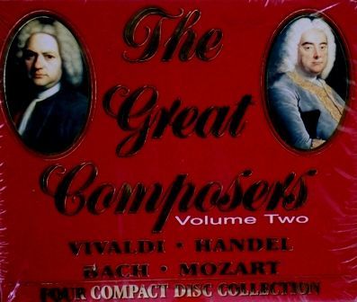 THE GREAT COMPOSERS - VOL.2 VIVALDI HANDEL BACH MOZART  (4CD)