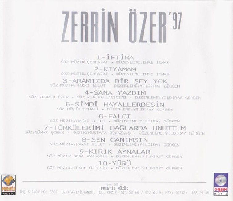 ZERRİN ÖZER - 97 (CD)