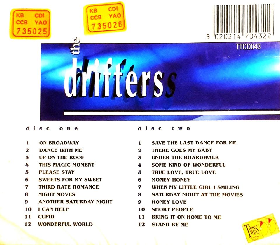 THE DRIFTERS - GREATEST HITS (2 CD)