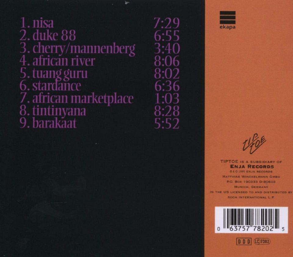 ABDULLAH IBRAHIM TRIO - YARONA (CD) (1995)