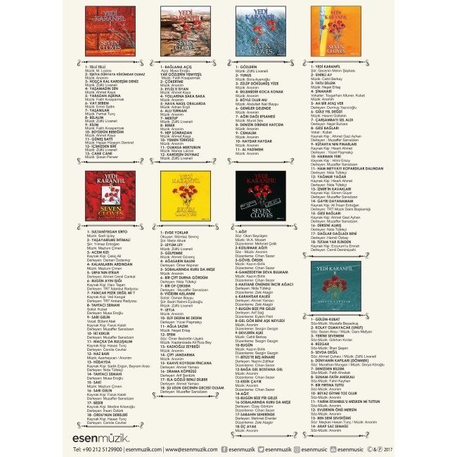 YEDİ KARANFİL (SEVEN CLOVES) - 8 CD BOX SET