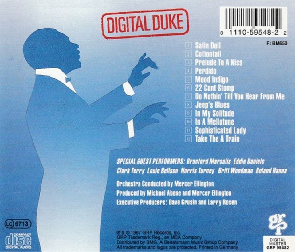 THE DUKE ELLINGTON ORCHESTRA - DIGITAL DUKE (CD) (1987)