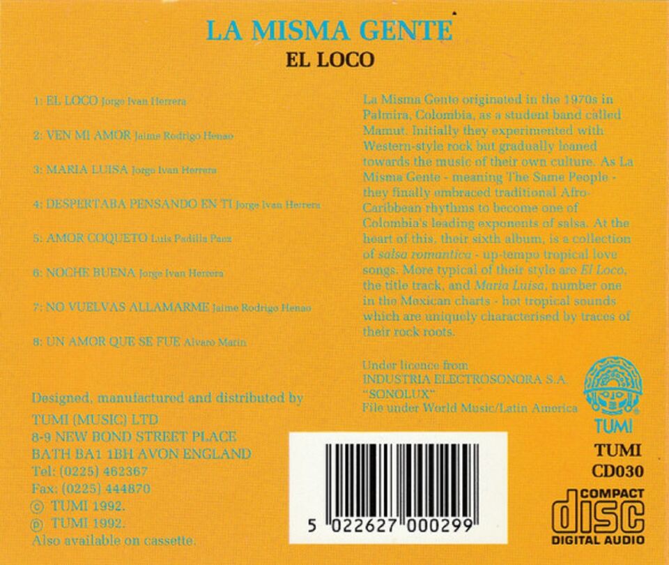 EL LOCO - LA MISMA GENTE SALSA (CD) (1992)