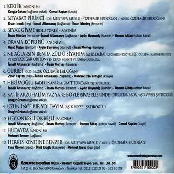 ÖZDEMiR ERDOĞAN - BOYABAT PiRiNCi (TÜRKÜLER)