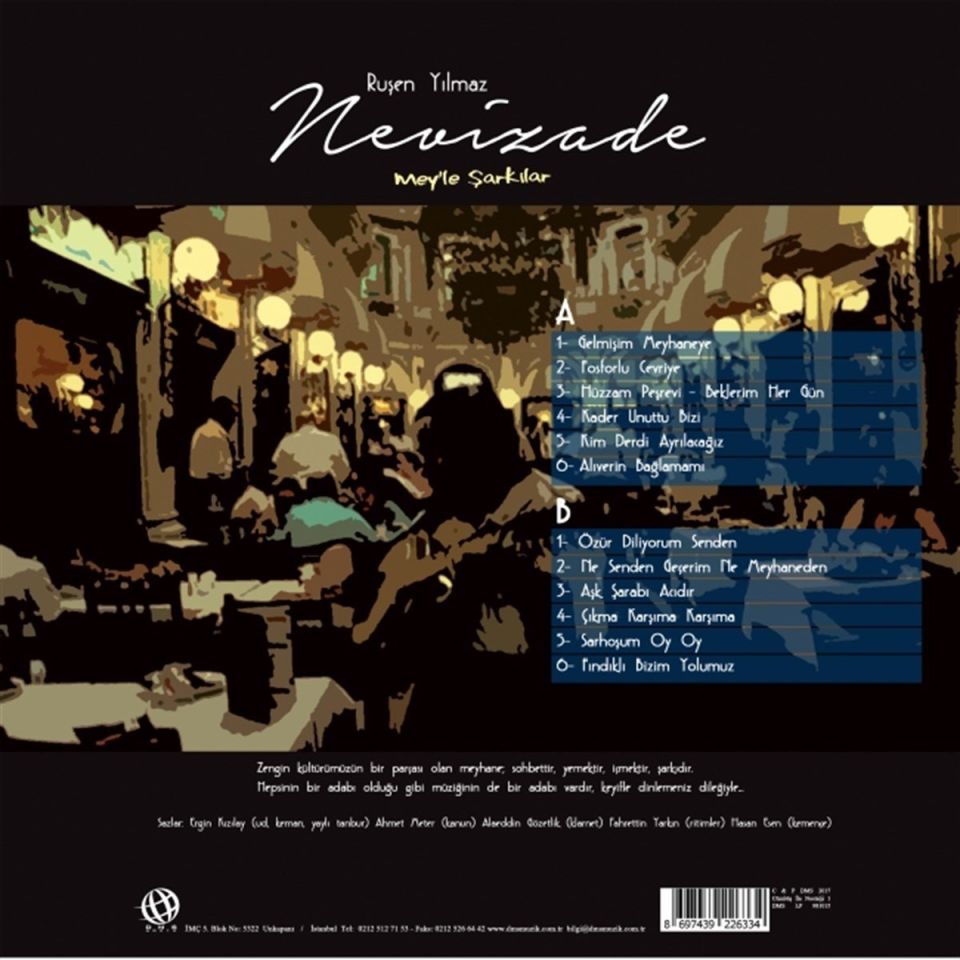 RUŞEN YILMAZ - NEVİZADE-1 (MEY'LE ŞARKILAR) (LP)