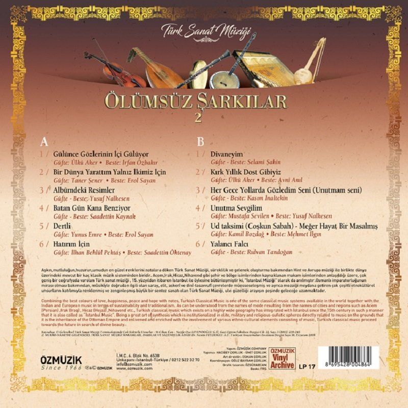 SERAP MUTLU AKBULUT - ÖLÜMSÜZ ŞARKILAR 2 (LP)