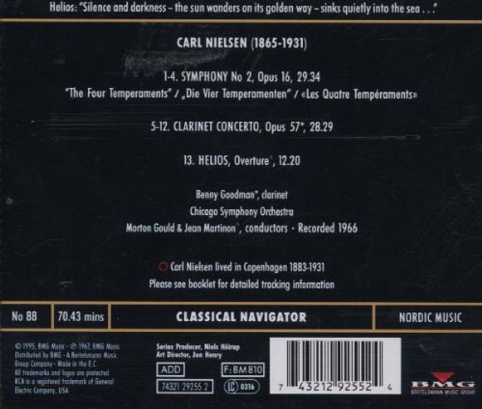 NIELSEN - SYMPHONY NO.2 GOULD GOODMAN (CD)(1995)