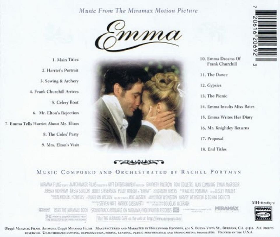 EMMA - SOUNDTRACK (CD) (1996)