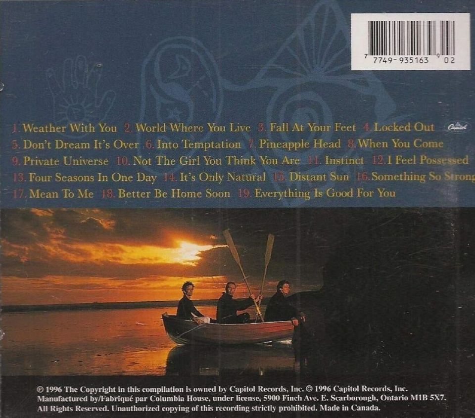 CROWDED HOUSE - RECURRING DREAM THE VERY BEST OF CROWDED HOUSE (CD) (1996)