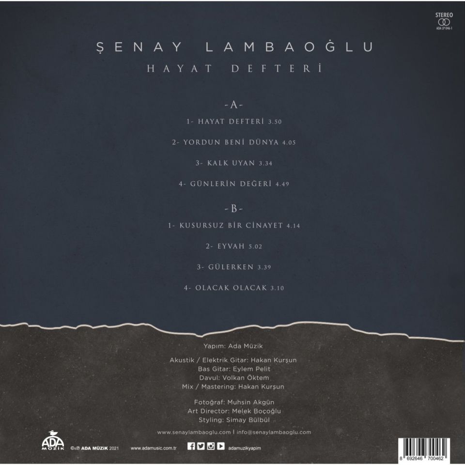 ŞENAY LAMBAOĞLU - HAYAT DEFTERİ (LP)